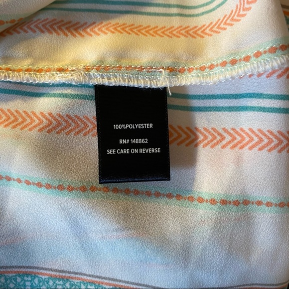 ✨torrid stripe georgette button-back blouse✨ - Picture 8 of 9